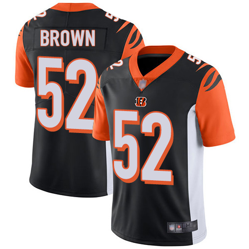 Cincinnati Bengals Limited Black Men Preston Brown Home Jersey NFL Footballl #52 Vapor Untouchable->cincinnati bengals->NFL Jersey